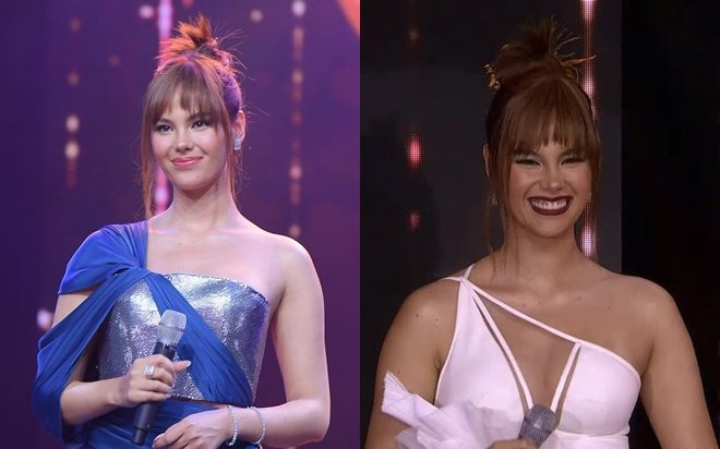 Catriona Gray mất điểm vì gu thời trang sến sẩm, make-up lạc quẻ, tăng cân không kiểm soát với vai trò MC Ảnh 2