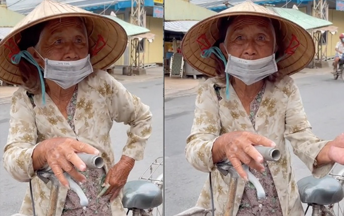 Nhói lòng câu nói của cụ bà nhận được quà giữa mùa dịch: 'Nãy xin 3kg gạo mà họ làm bà mắc cỡ quá' Ảnh 2