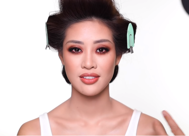 Tự hào khi Khánh Vân là người đẹp Việt đầu tiên được chuyên gia trang điểm Hollywood phù phép Ảnh 3