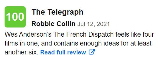 The French Dispatch của Wes Anderson giống như 4 bộ phim trong 1 vậy. Thậm chí nó còn có đủ ý tưởng để làm ra thêm 6 tác phẩm nữa.