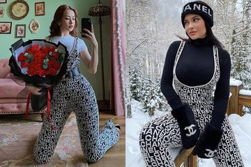 Bộ cánh mà kiều nữ ngoại quốc mang đi trượt tuyết lại được Chi Pu diện... chụp ảnh trong phòng.