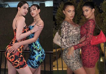 Người đẹp cũng nhiều lần bị bóc mẽ 'học hỏi' phong cách từ Kylie Jenner.