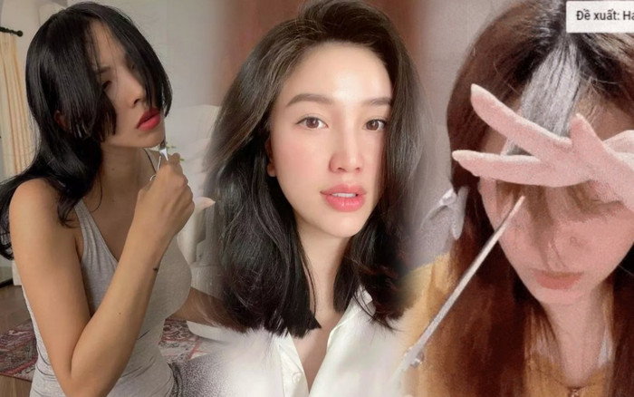 Sao Việt tự 'vung kéo' cắt tóc mùa dịch, người đẹp siêu cấp, kẻ lại trông... sai sai Ảnh 2