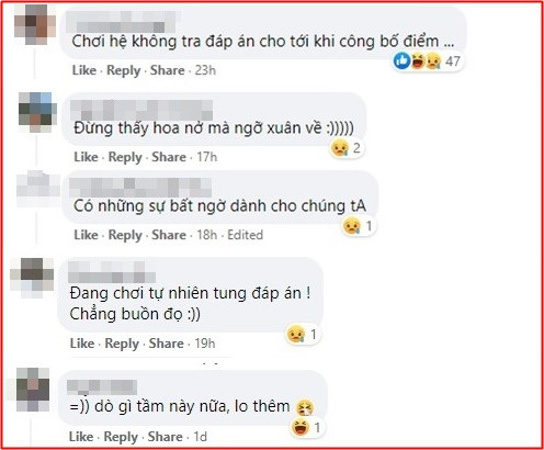 'Người chơi hệ không thèm tra đáp án' vì chỉ cảm thấy lo thêm.