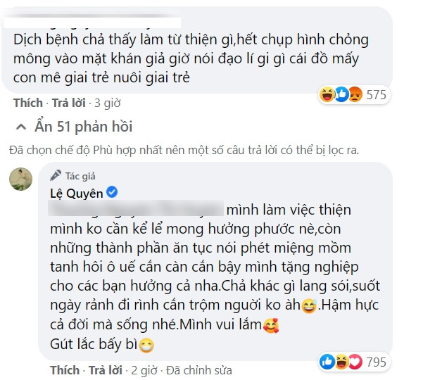 Lệ Quyên bị netizen chỉ trích 'không làm từ thiện, chụp hình chổng mông vào mặt khán giả nói đạo lý' Ảnh 4