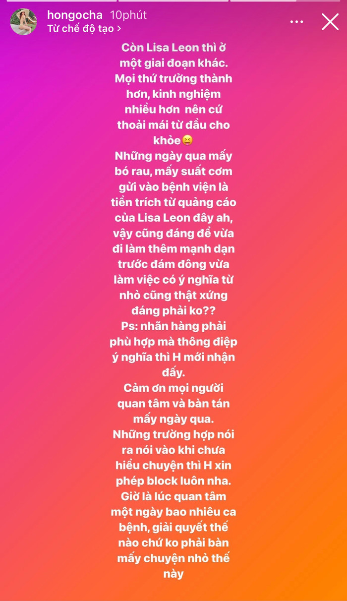 Hà Hồ lên tiếng trước chỉ trích để Lisa - Leon đóng quảng cáo, cát-sê 2 bé được dùng tiếp tế bệnh viện Ảnh 4