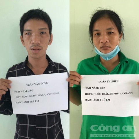 Đông và Biểu tại cơ quan công an. Ảnh: CAO