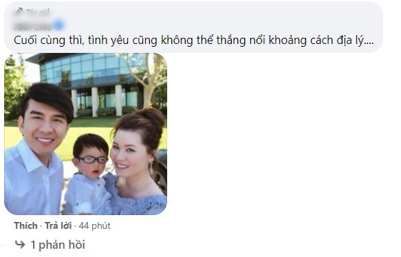 Netizen tiếc nuối trước lý do cách biệt địa lý.