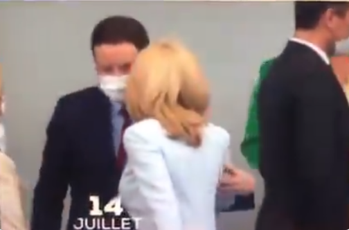 Đệ nhất phu nhân Pháp gây tranh cãi vì lạnh lùng với chồng trẻ, không chịu đeo khẩu trang Ảnh 6