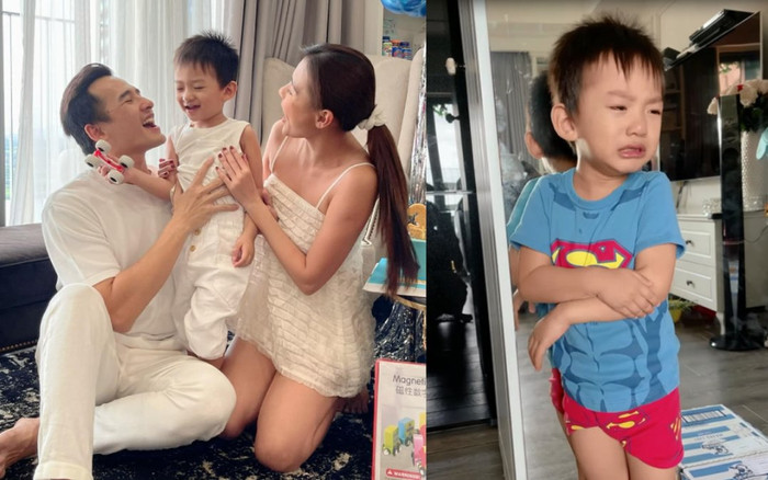 Con trai Lương Thế Thành - Thúy Diễm bị bố mẹ phạt nặng vì phá hỏng 'hàng quý' mùa dịch Ảnh 2