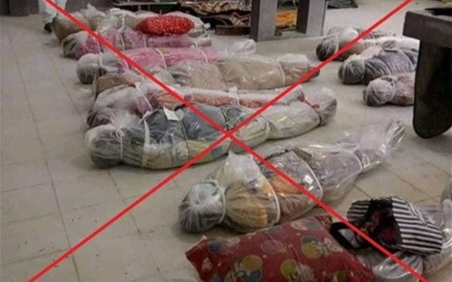 Hình ảnh 'thi thể bệnh nhân COVID-19 ở TP.HCM' lan truyền trên mạng xã hội là tin giả Ảnh 2