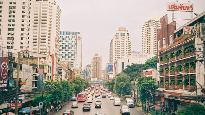 Quận Ratchathewi của Bangkok, Thái Lan.