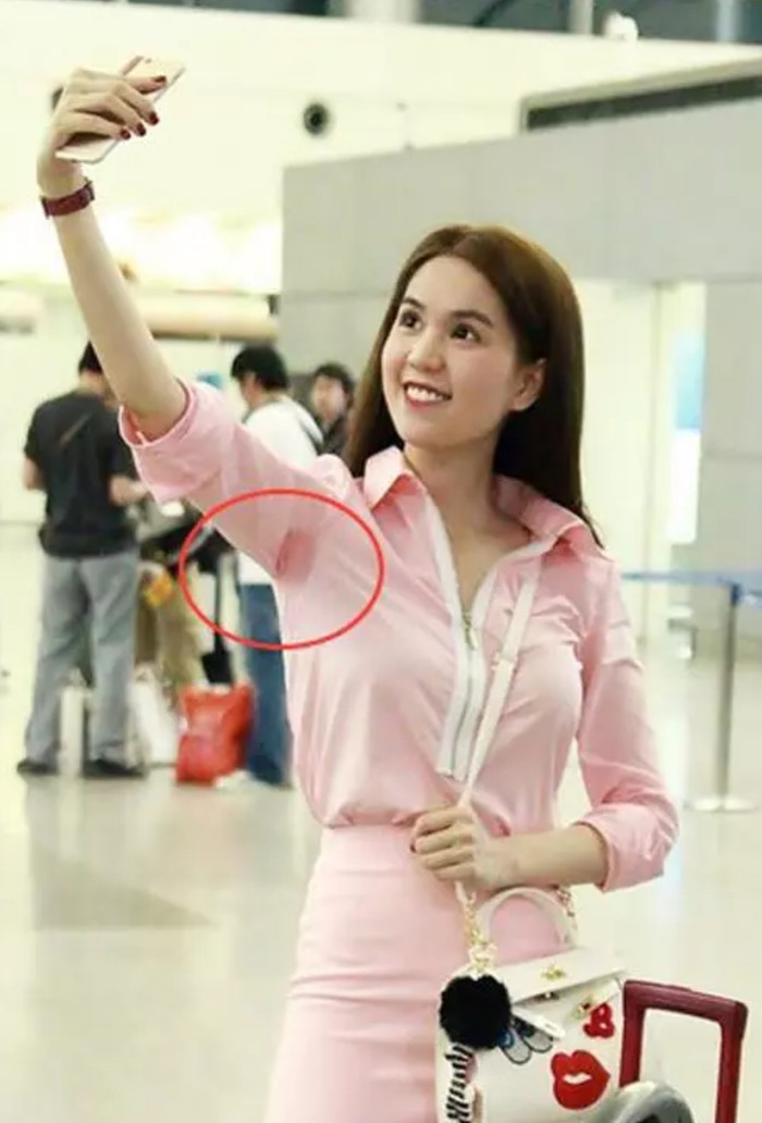 Đến 'mỹ nhân vạn người mê' Ngọc Trinh cũng không tránh khỏi tình huống tương tự.