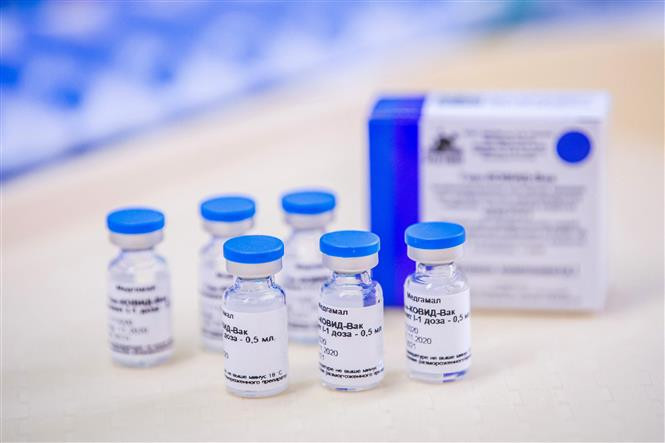 Vaccine ngừa COVID-19 Sputnik V của Nga. Ảnh: AFP/TTXVN