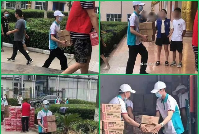 Vương Nhất Bác tích cực tham gia hoạt động tình nguyện.