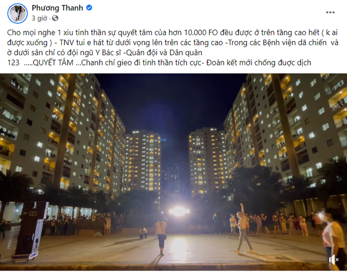 Phương Thanh phục vụ văn nghệ cho hơn 10.000 F0 trong bệnh viện dã chiến: Hoành tráng như 'concert'! Ảnh 4