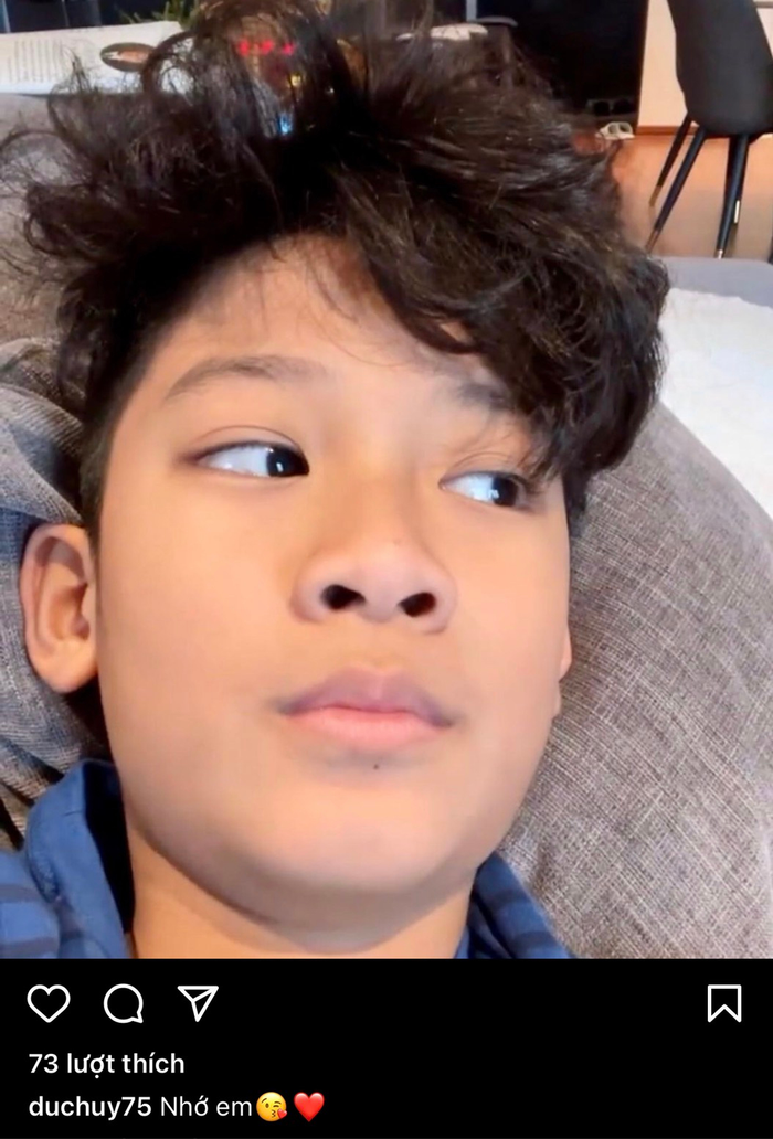 Xa con trai gần 1 tháng, đại gia Đức Huy 'ngày nhớ đêm mong' chàng quý tử.