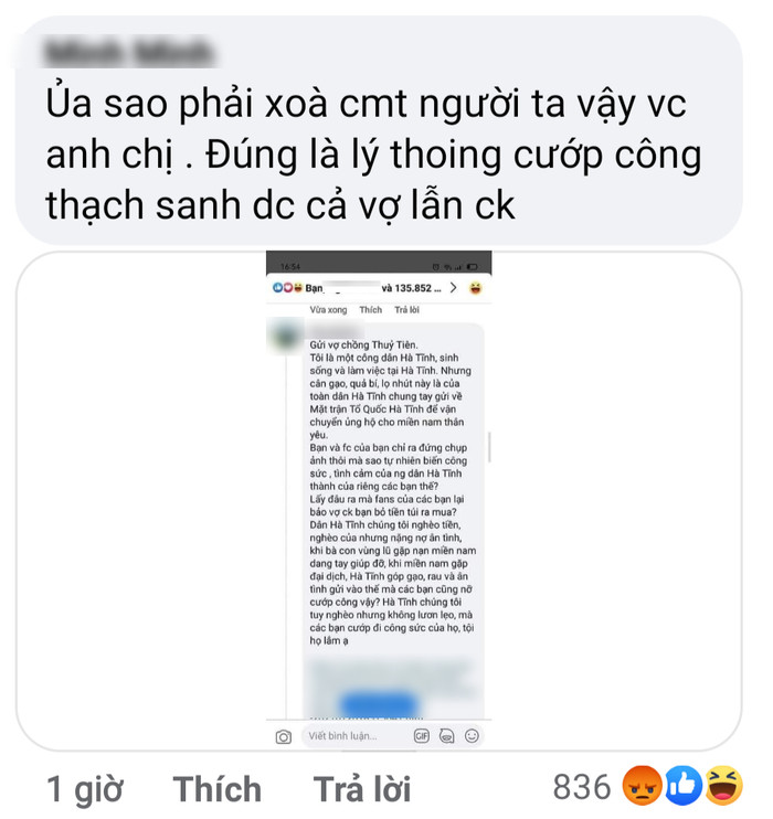 Thủy Tiên bị tố 'nhận vơ' cả trăm tấn lương thực tiếp tế cho Sài Gòn, Công Vinh bức xúc đáp trả gay gắt Ảnh 2