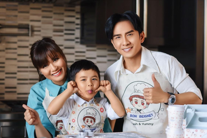 Gia đình Đan Trường trước khi ly hôn.