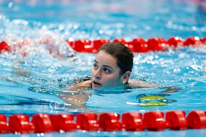 Kaylee McKeown phá kỷ lục Olympic nội dụng 100m bơi ngửa nữ.