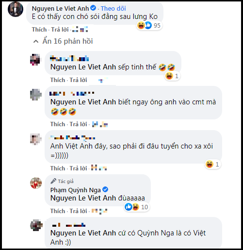 Lần này, Quỳnh Nga đăng ảnh 'tuyển chồng', Việt Anh liền được réo tên cho ứng viên số 1.