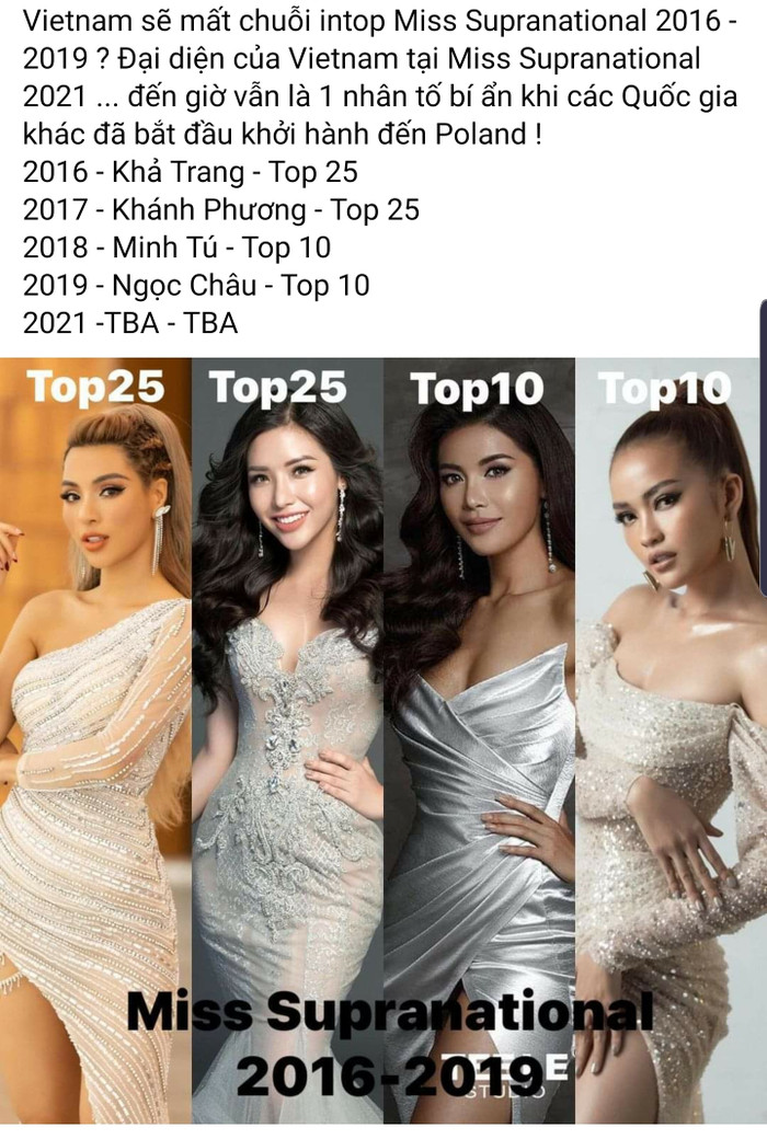 Chưa có đại diện tại Miss Supranational, Việt Nam liệu sẽ đánh mất chuỗi intop từ 2016 - 2019? Ảnh 1