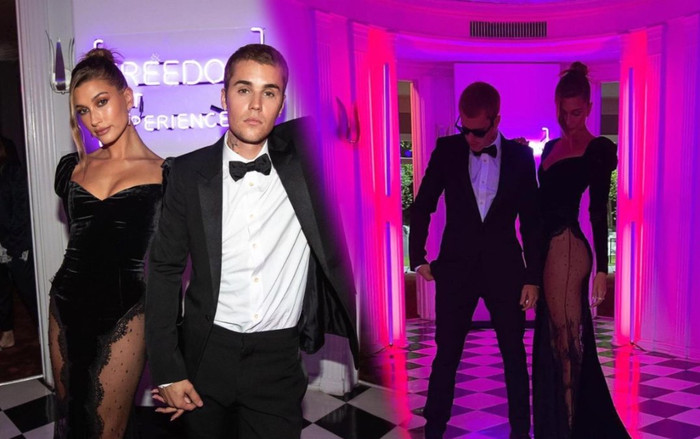 Vợ Justin Bieber diện váy xuyên thấu đến tận hông nổi bần bật tại sự kiện cùng anh chồng điển trai Ảnh 2