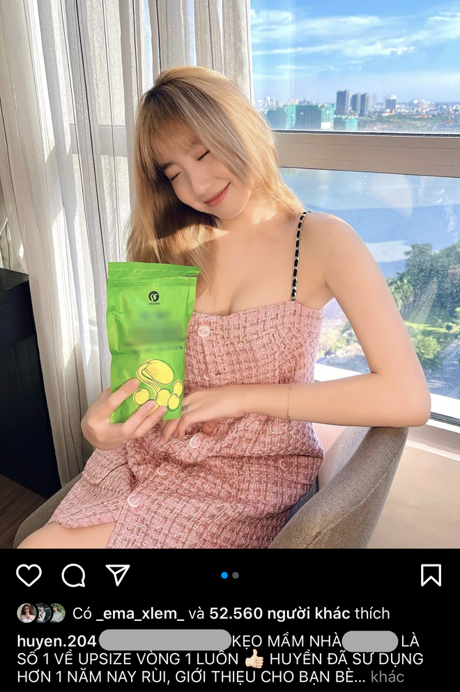 Huyền 204 từng nhận về ý kiến trái chiều khi PR thuốc giảm cân, tăng vòng 1 hay tăng chiều cao.