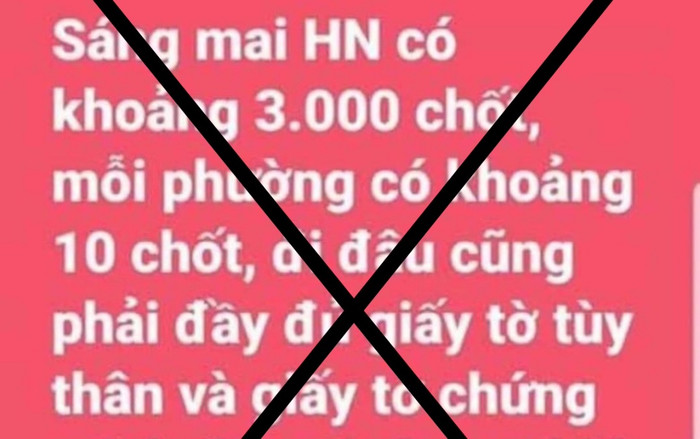 Xử phạt 12,5 triệu đồng đối với người phụ nữ tung tin 'Hà Nội lập 3.000 chốt kiểm soát' Ảnh 2