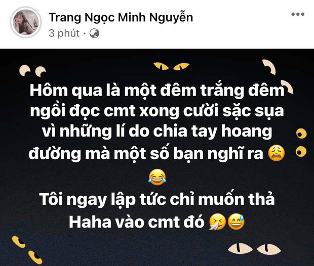 Lương Minh Trang lên tiếng về tin đồn 'cắm sừng' Vinh Râu, 'bóng gió' tố chồng cũ 'cạch mặt' cô Ảnh 2