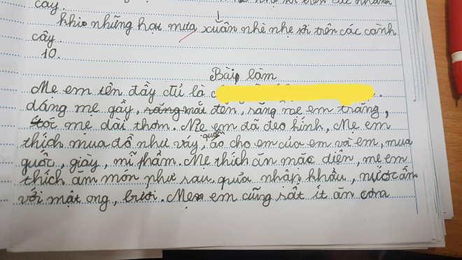 Học trò 'bóc phốt' mẹ với loạt tật xấu trong bài văn, nhưng câu chốt khiến ai nấy cũng nức nở khen Ảnh 1