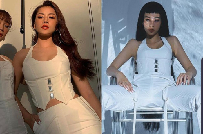 Chung gout ăn mặc, chung cả style nhạc và đối tượng khán giả nhắm đến. Ai không biết dễ tưởng hai người là chị em sinh đôi cũng nên.