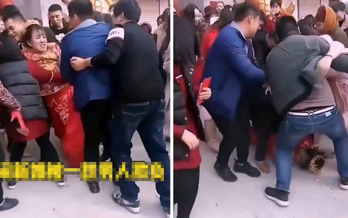 Clip: Cô dâu bị nhóm nam khách sàm sỡ trong đám cưới gây phẫn nộ Ảnh 2