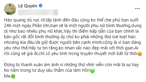 Thường xuyên bị anti-fan nhắc khéo vì khoe body gợi cảm, Lệ Quyên tuyên bố: 'Ai rồi cũng sẽ già đi' Ảnh 5
