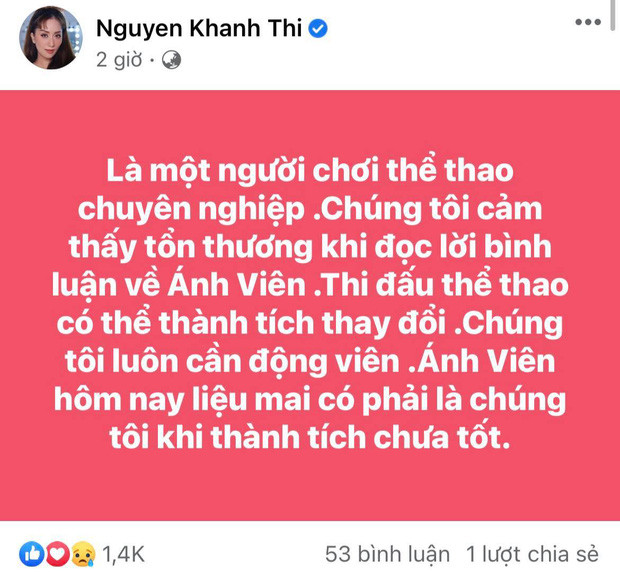 Khánh Thi cảm thấy 'tổn thương' khi Ánh Viên khi bị chỉ trích tại Olympic Ảnh 4