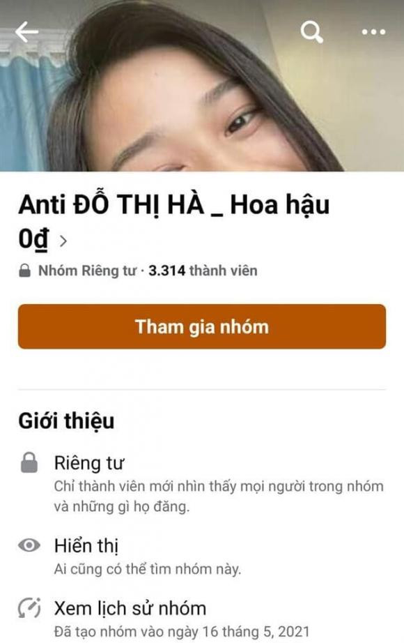Group anti Đỗ Thị Hà.