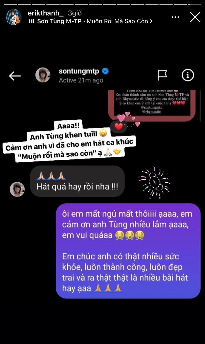 Sơn Tùng M-TP cũng phải 'ngất ngây' khi nghe Erik hát nhạc của mình tại The Heroes: 'Hay quá rồi nha' Ảnh 5