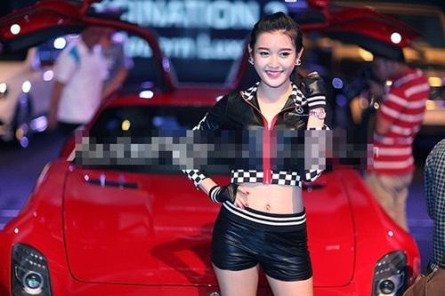 Á hậu Huyền My cũng có thời làm PG nức tiếng đất Hà Thành. 