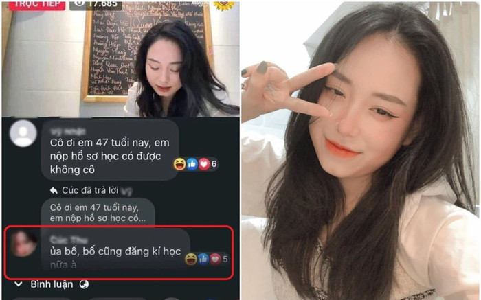 Ông bố 47 tuổi ngỏ ý muốn học môn của cô giáo Minh Thu, con gái để lại bình luận khiến CĐM cười ngất Ảnh 2