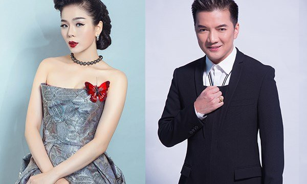 Lệ Quyên và Đàm Vĩnh Hưng.