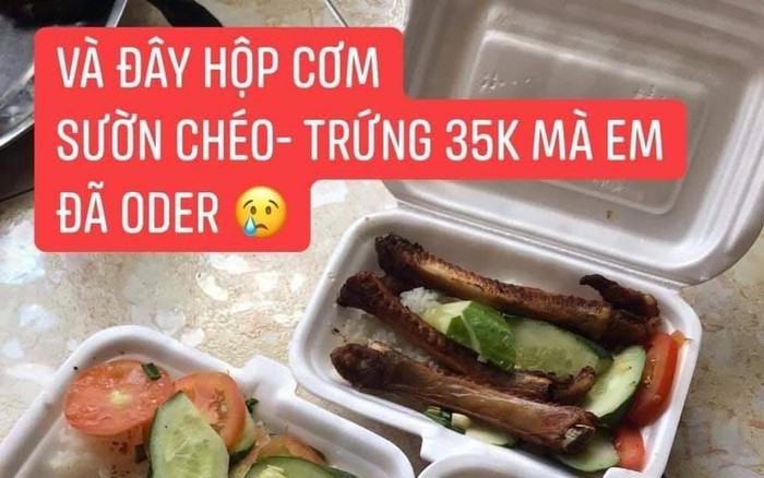 Đặt 3 suất cơm sườn qua mạng, cô gái muốn 'khóc thét' khi thấy toàn 'củi khô' bên trong Ảnh 2