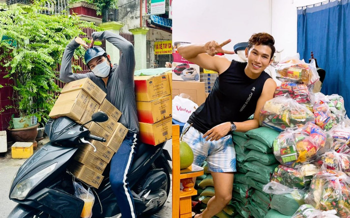 Siêu mẫu Trương Ngọc Tình tất bật làm từ thiện giữa mùa dịch Ảnh 2