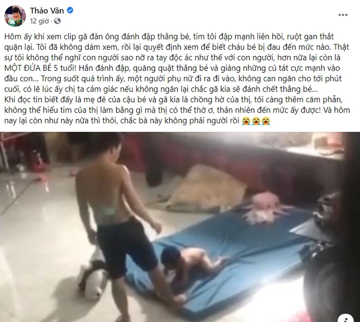 Bài đăng trên trang cá nhân của MC Thảo Vân.