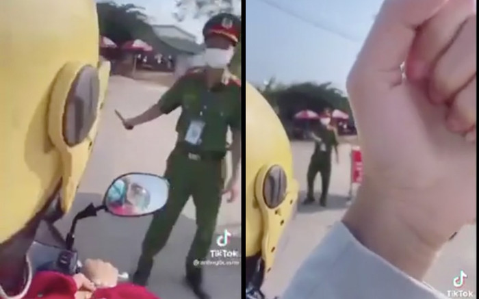 Chạy xe máy ra đường, cô gái khoe 'bàn tay quyền lực' giúp qua chốt kiểm dịch dễ dàng Ảnh 2