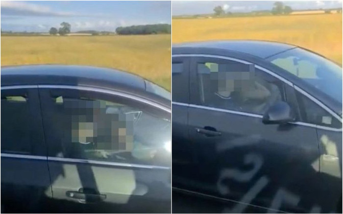 Cặp đôi thản nhiên ân ái khi xe ô tô đang chạy, hành động của họ khi bị bắt quả tang còn gây phẫn nộ hơn Ảnh 2