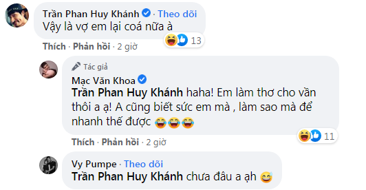 Bình luận của diễn viên Huy Khánh.