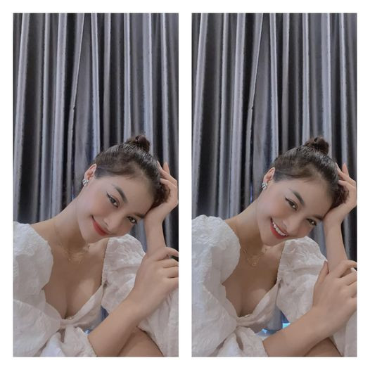 Á hậu Kiều Loan mặc váy ngủ trắng tinh khôi lấp ló vòng 1 'căng tràn' trong hình ảnh mới tối qua