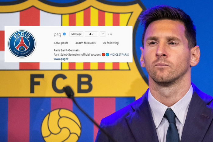 Messi giúp các tài khoản mạng xã hội của PSG tăng chóng mặt.