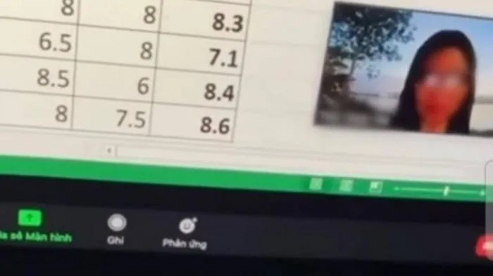 Nữ giảng viên và sinh viên tranh luận về cuộc chiến chống dịch trong clip lan truyền trên mạng xã hội.Ảnh cắt tù clip