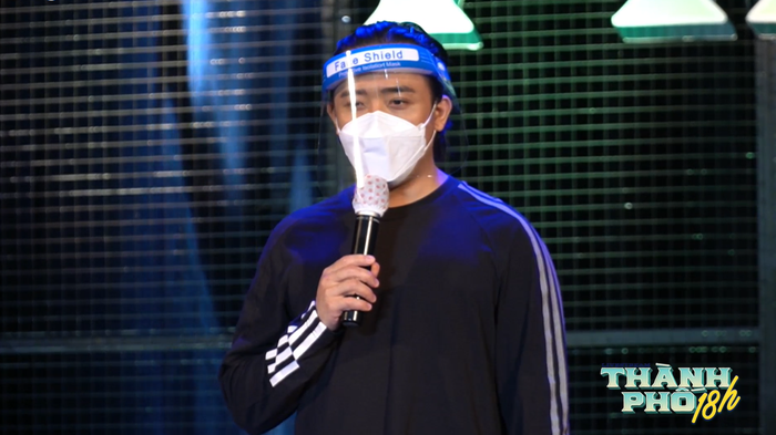 Trấn Thành xuất hiện trong chương trình tối 12/8. Ảnh chụp màn hình